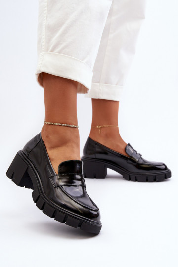 Dames schoenen op stevige hakken Big Star NN274055 zwart