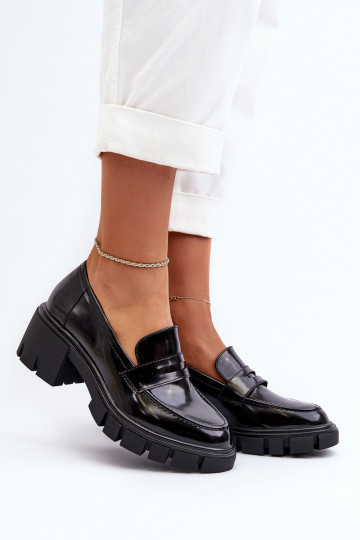 Dames schoenen op stevige hakken Big Star NN274055 zwart 2