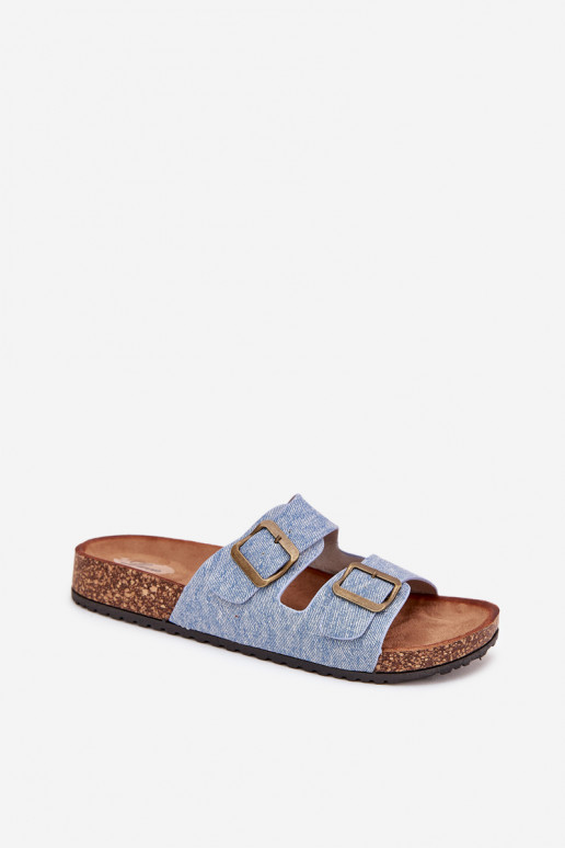 Dames Slippers met platform met gespen Jasny Jeans Vesina