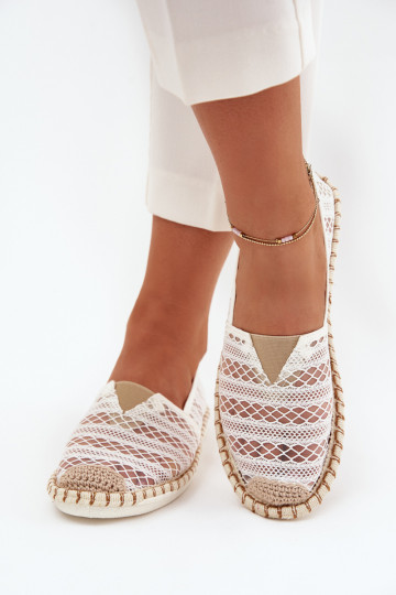 espadrilles van kant Dames met rooster Initte kleur Faylira