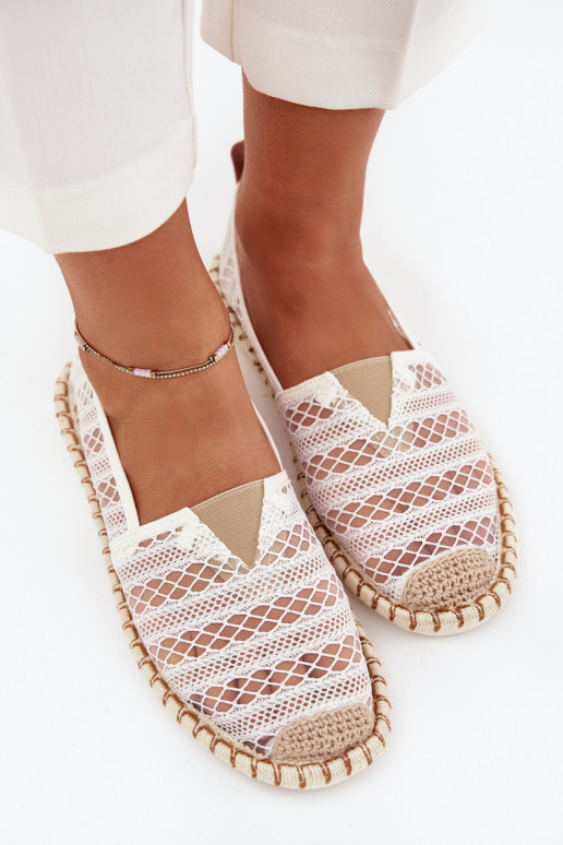 espadrilles van kant Dames met rooster Initte kleur Faylira
