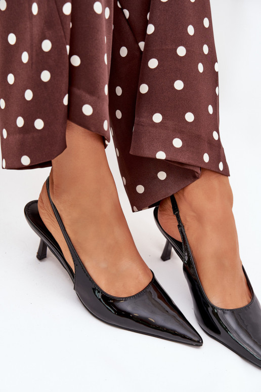 met lakeffect Schoenen met dunne hakken met open hiel zInart Talira