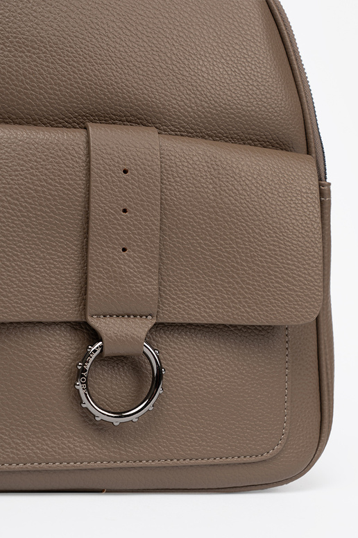 Donkerbeige rugzak Dames van ecoleer