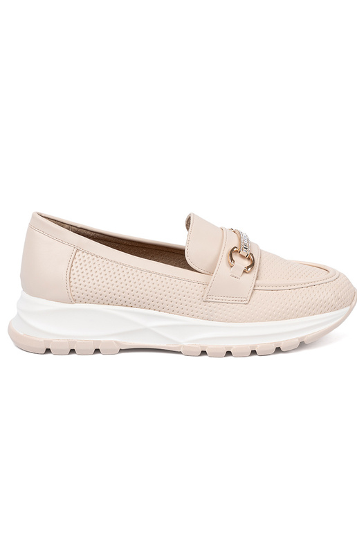 ivoor Dames mocassins z dekoracyjnym goudenm elementem ivoor Dames mocassins z dekoracyjnym goudenm elementem