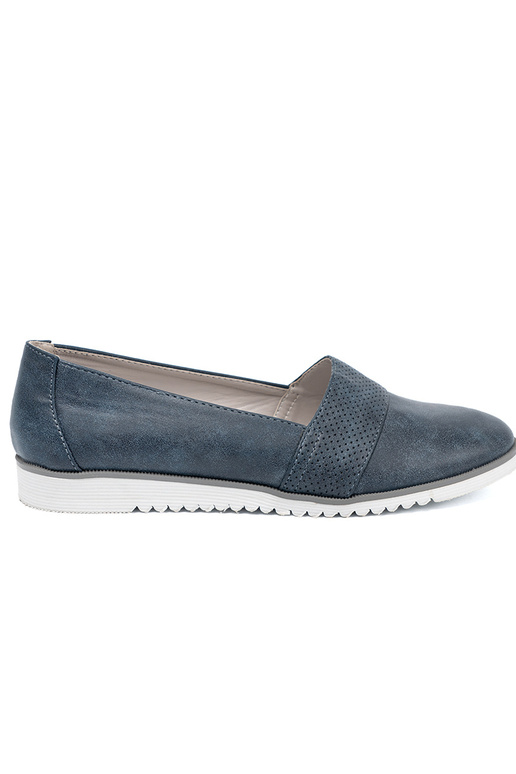 donkerblauIn Dames mocassins op een Initte zool donkerblauIn Dames mocassins op een Initte zool