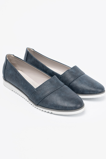 donkerblauIn Dames mocassins op een Initte zool