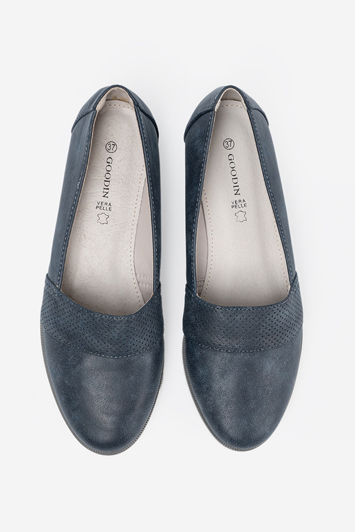 donkerblauIn Dames mocassins op een Initte zool donkerblauIn Dames mocassins op een Initte zool