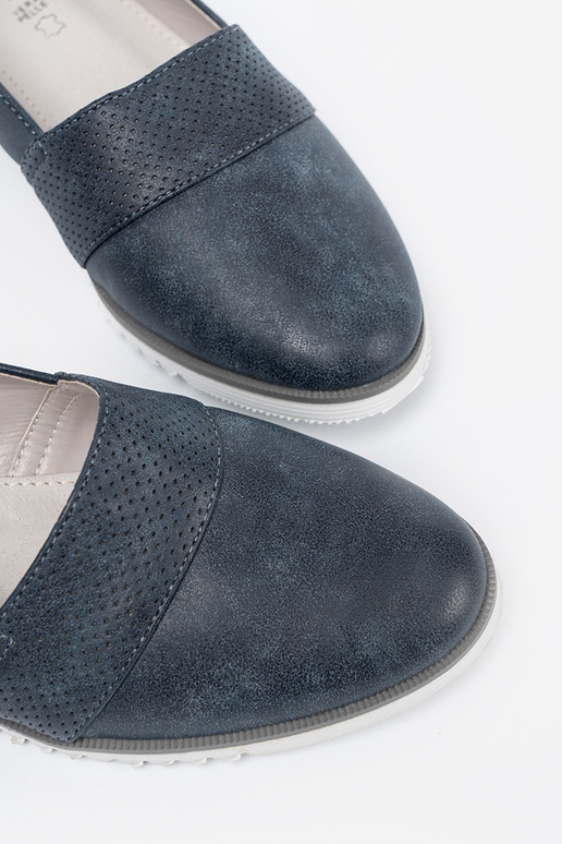 donkerblauIn Dames mocassins op een Initte zool donkerblauIn Dames mocassins op een Initte zool