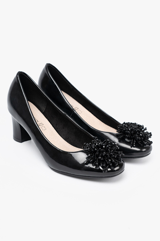 met lakeffect Hoge hakken z efektoInną ozdobą