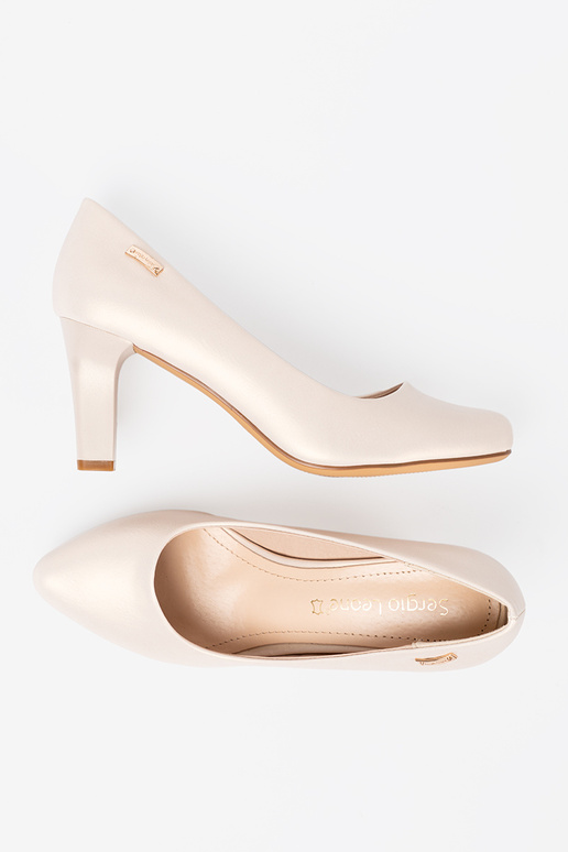 Schoenen beige op de hiel Sergio Leone