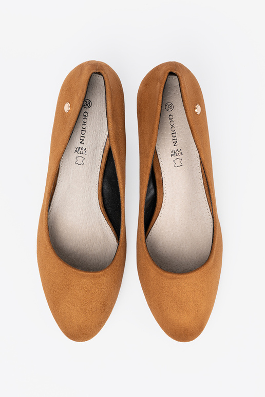 van suède Hoge hakken op hoge hakken karmel