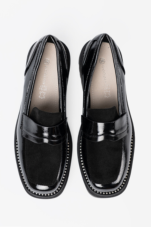 met lakeffect Dames mocassins met klinknagels