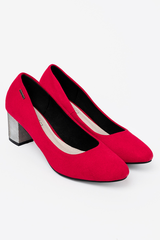 rood Hoge hakken na zilverm słupku rood Hoge hakken na zilverm słupku