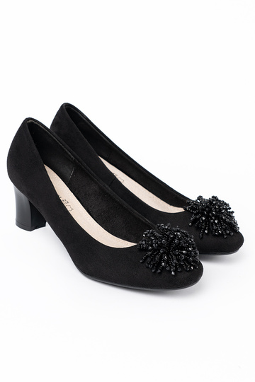 zInart Hoge hakken z ozdobną broszką z koralikóIn