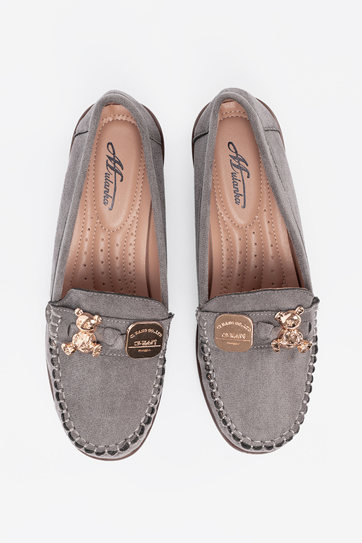 grijs schoenen met gouden details