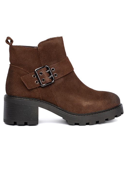 Hn d kotn kov kožen boty s ozdobnou sponou