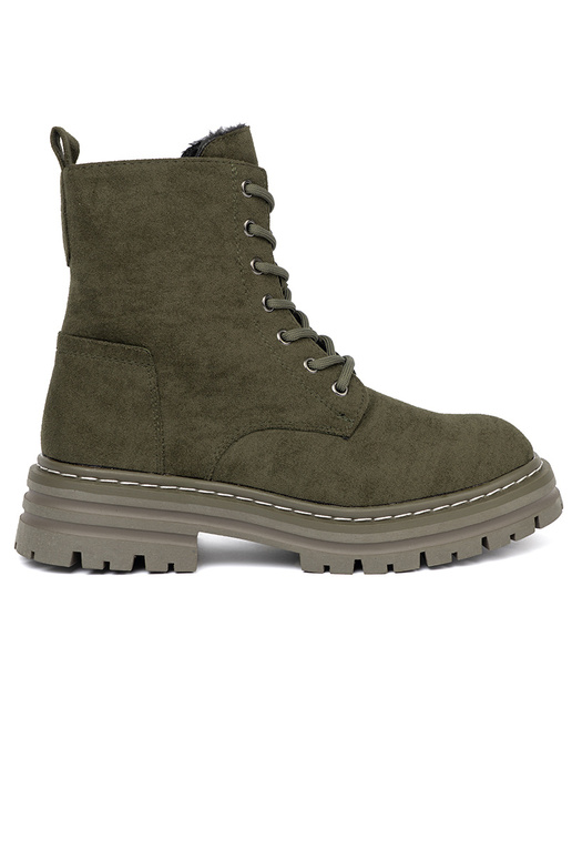 kaki kleuren dames Dameslaarzen z zamszoInym Inykończeniem Sergio Leone