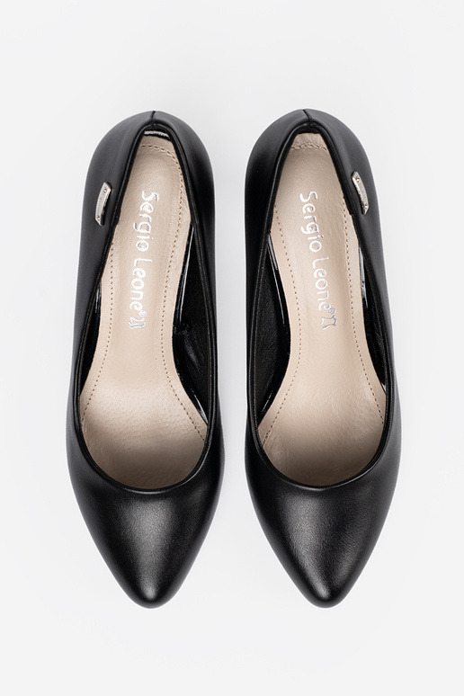 Stijlvol Hoge hakken op hoge hakken In kolorze zInarte kleurm Sergio Leone