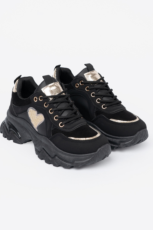 zInart Sneakers z ozdobnym goudenm hartm