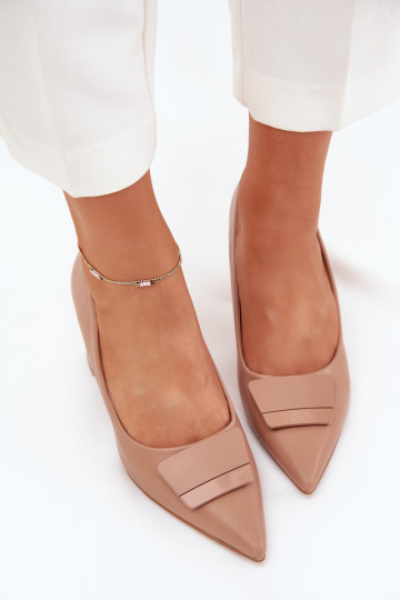 Schoenen met hakken met ornamenten beige Celira 2