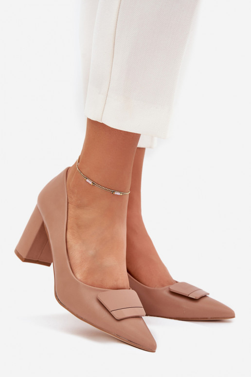 Schoenen met hakken met ornamenten beige Celira Schoenen met hakken met ornamenten beige Celira