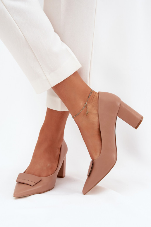 Schoenen met hakken met ornamenten beige Celira Schoenen met hakken met ornamenten beige Celira