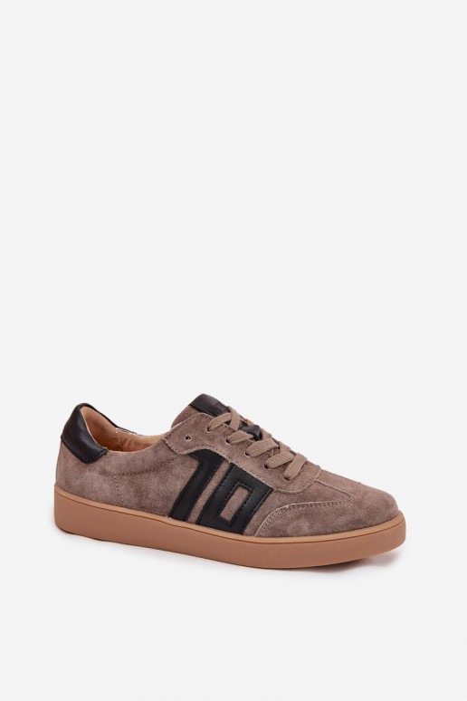van suède Sneakers model schoenen Dames Vinceza 79557 beige van suède Sneakers model schoenen Dames Vinceza 79557 beige