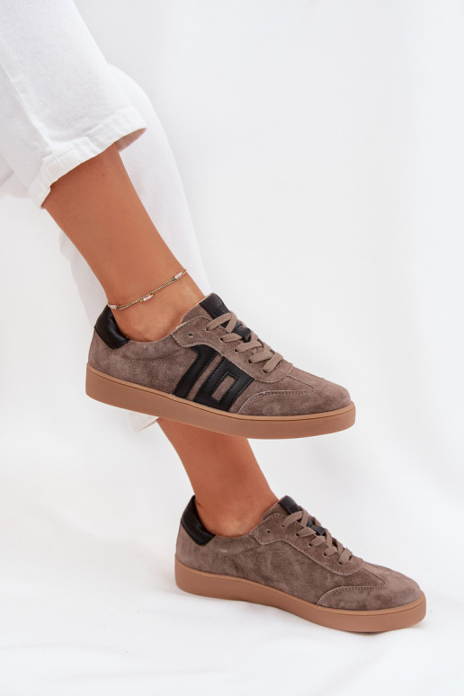 van suède Sneakers model schoenen Dames Vinceza 79557 beige van suède Sneakers model schoenen Dames Vinceza 79557 beige