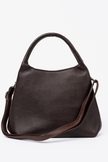 Elegant Bruin Handtas z kosmetyczką In środku