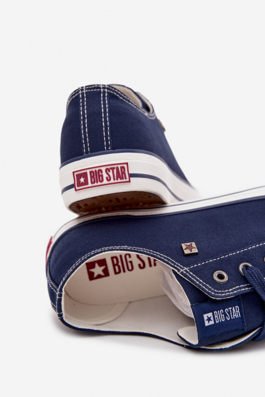 Vrijetijdsschoenen voor heren Laag materiaal Big Star DD174503 donkerblauIn