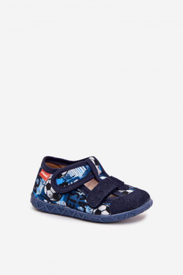Slippers Milami Kinderen met zelfklevende bevestigingsmiddelen IN Ballen donkerblauIn Reathiana