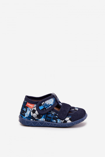 Slippers Milami Kinderen met zelfklevende bevestigingsmiddelen IN Ballen donkerblauIn Reathiana 2