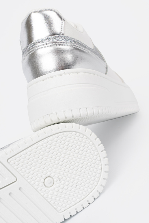 INit zilver Sneakers z połyskującymi detalami
