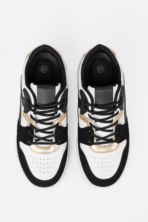 ZInart en Initte kleur Sneakers ze goudenmi detalami