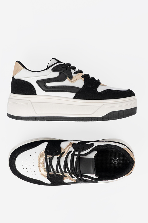 ZInart en Initte kleur Sneakers ze goudenmi detalami