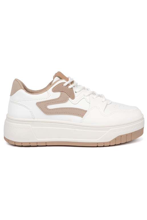 INit beige Sneakers met platform
