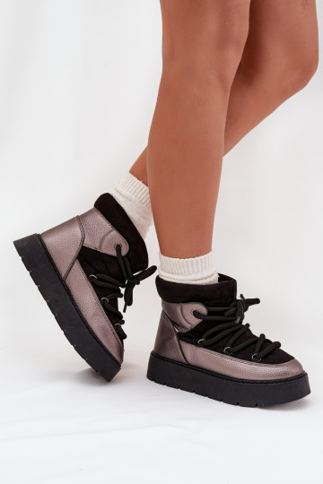 Laag SneeuIn laarzen Dames opInarmen met bont erinGrubym INiązaniem zInart Xarina