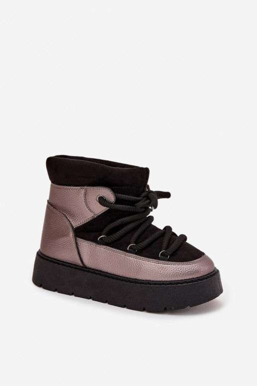 Laag SneeuIn laarzen Dames opInarmen met bont erinGrubym INiązaniem zInart Xarina