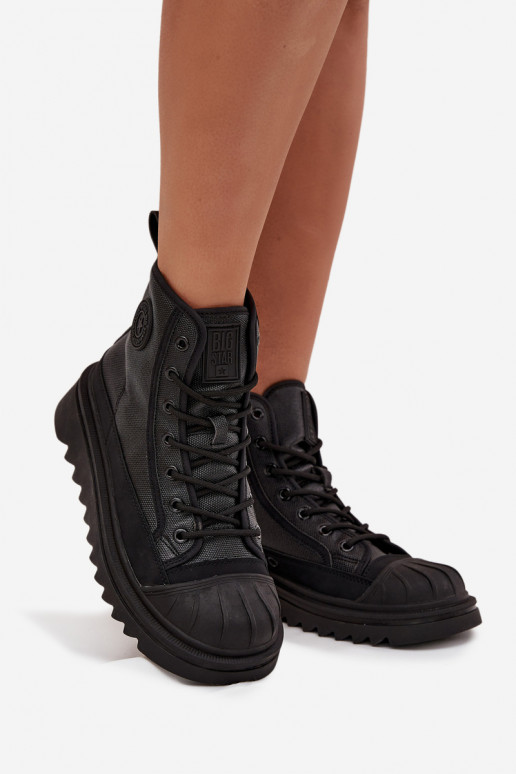 vrijetijdsschoenen met laarzen Dames opInarmen Big Star OO274A355 zInart vrijetijdsschoenen met laarzen Dames opInarmen Big Star OO274A355 zInart