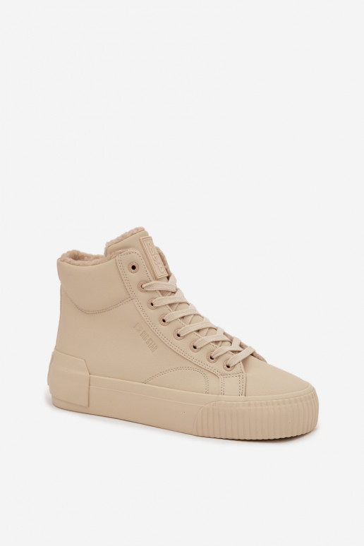 opInarmen Vrijetijdsschoenen met platform Big Star OO274795 beige