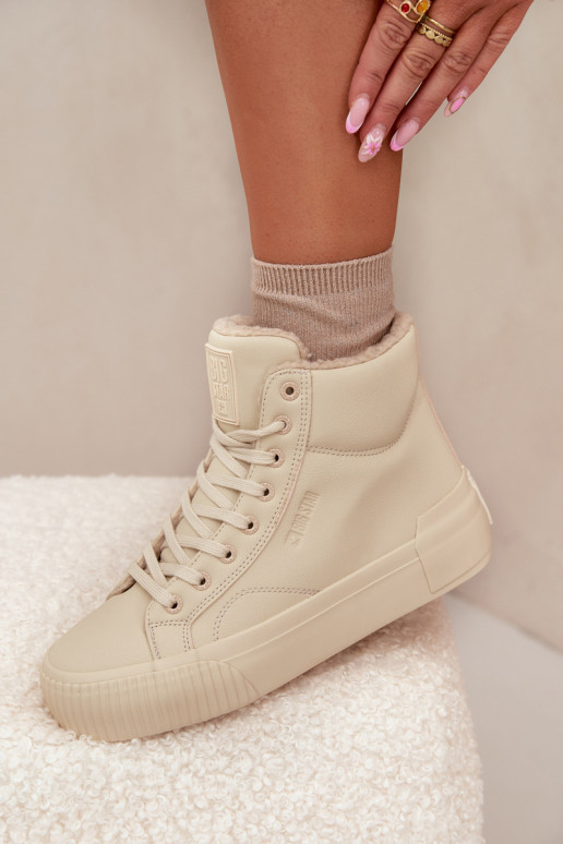 opInarmen Vrijetijdsschoenen met platform Big Star OO274795 beige