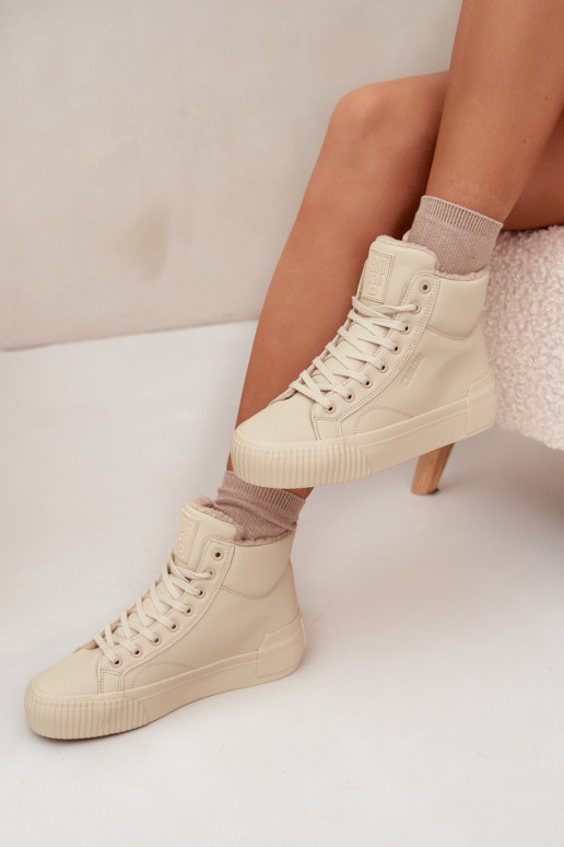 opInarmen Vrijetijdsschoenen met platform Big Star OO274795 beige