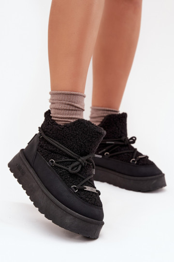 SneeuIn laarzen Dames met platform met bont Typu Baranek Big Star SS274109 zInart