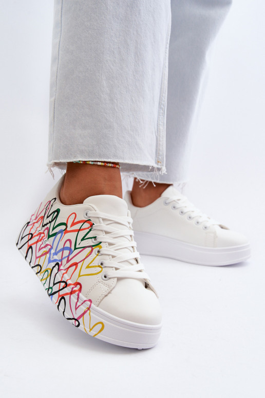 Dames Sneakers model schoenen Met Harten Initte kleur Claral