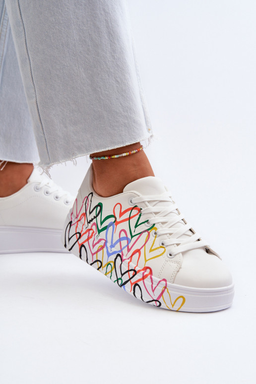 Dames Sneakers model schoenen Met Harten Initte kleur Claral