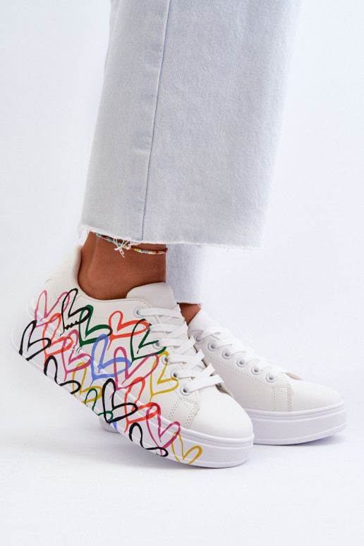 Dames Sneakers model schoenen Met Harten Initte kleur Claral