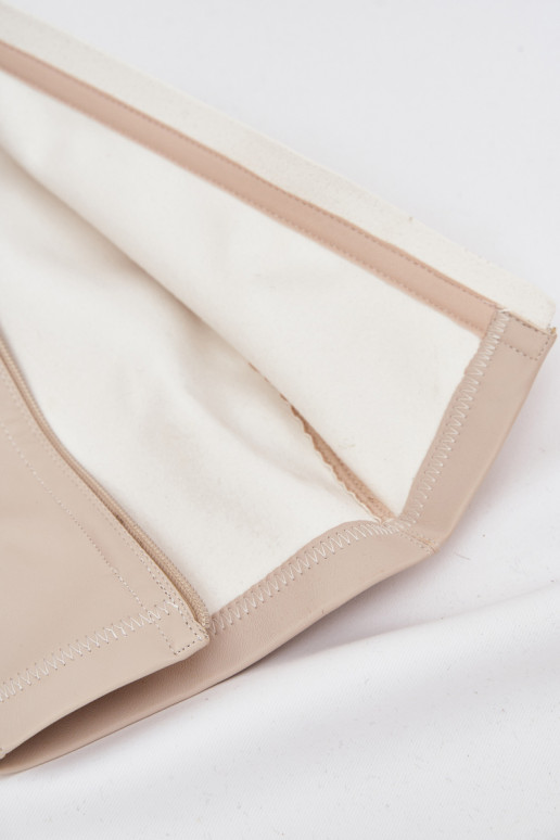 Dames laarzen met hakken en platform in ivoorkleur Yavira