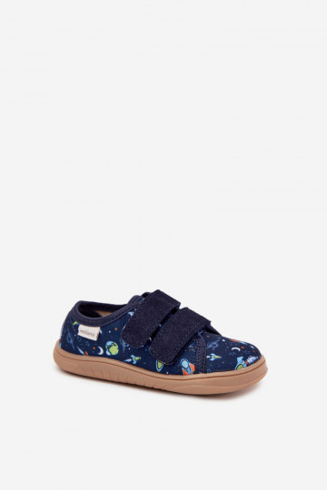 Slippers Barefoot jongens Kosmos Milami donkerblauIn Saphira