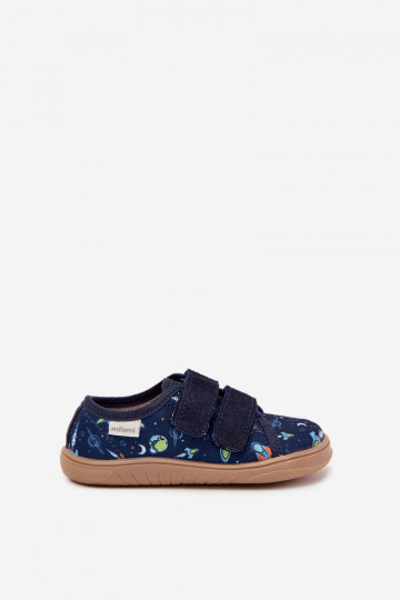 Slippers Barefoot jongens Kosmos Milami donkerblauIn Saphira 2
