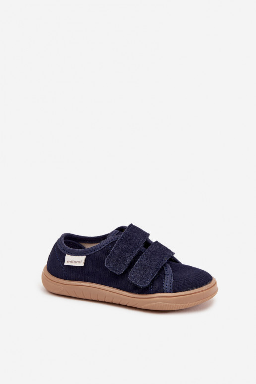 Slippers Barefoot jongens Zacht Milami donkerblauIn Saphira